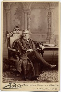 Morrison Waite (1816-88), presidente del Tribunal Supremo de EE.UU. de American Photographer